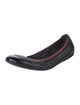 Gucci Web Accent Leather Flats