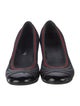 Gucci Web Accent Leather Flats