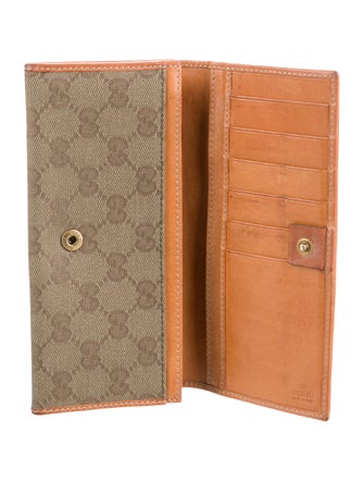 Gucci GG Canvas Hysteria Crest Wallet GG Canvas Continental Wallet