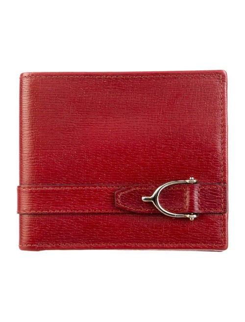 Gucci Hassler Saffiano Bi-Fold Wallet Leather Bifold Wallet