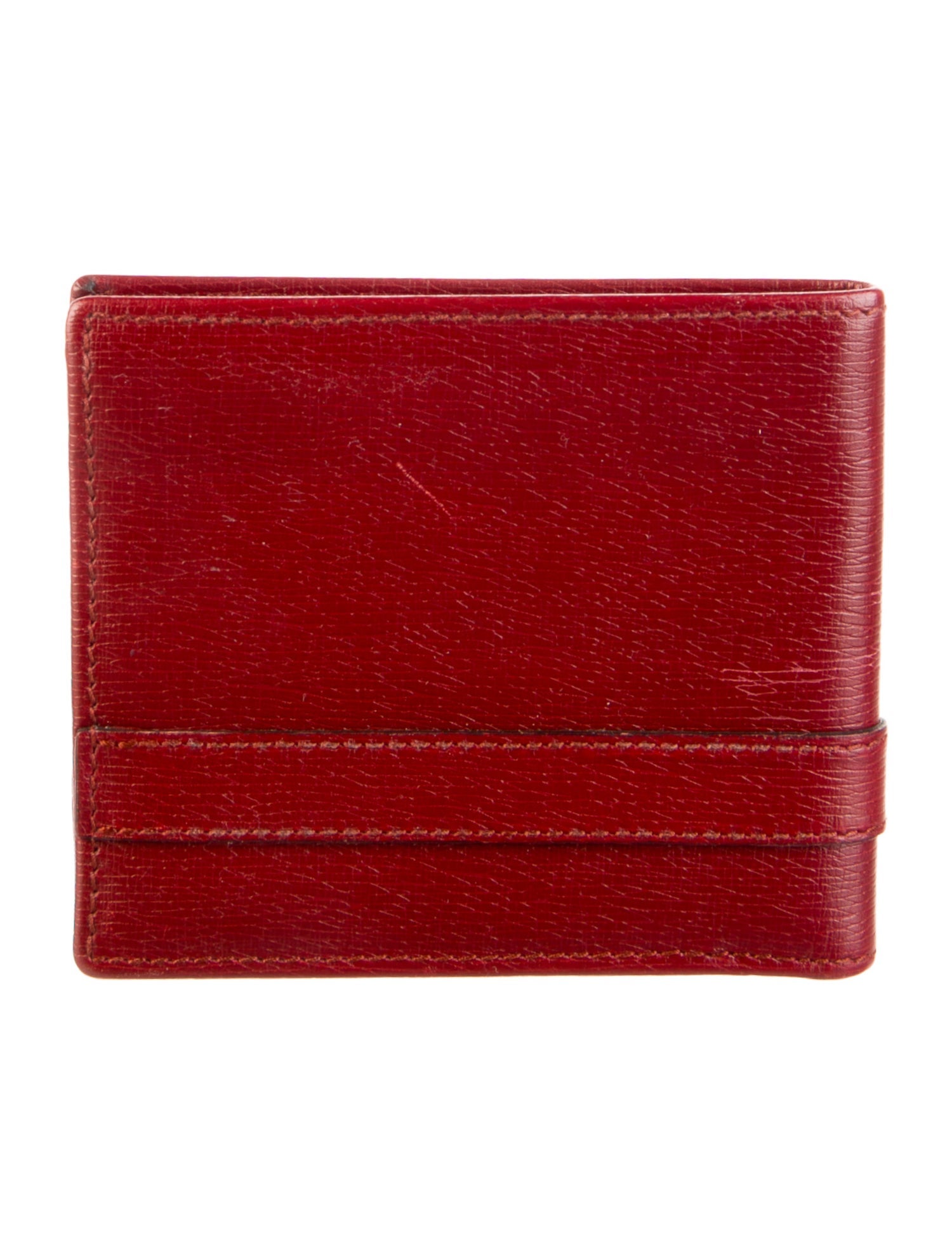 Gucci Hassler Saffiano Bi-Fold Wallet Leather Bifold Wallet