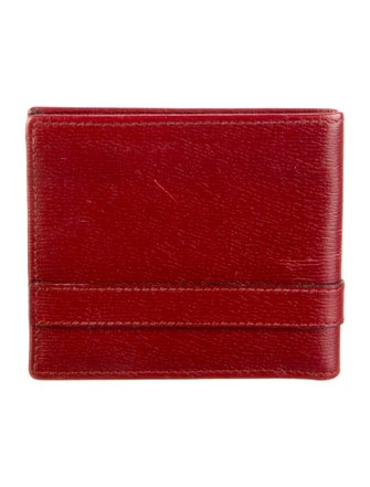 Gucci Hassler Saffiano Bi-Fold Wallet Leather Bifold Wallet