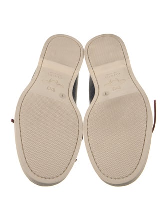 Gucci Leather Colorblock Pattern Boat Shoes