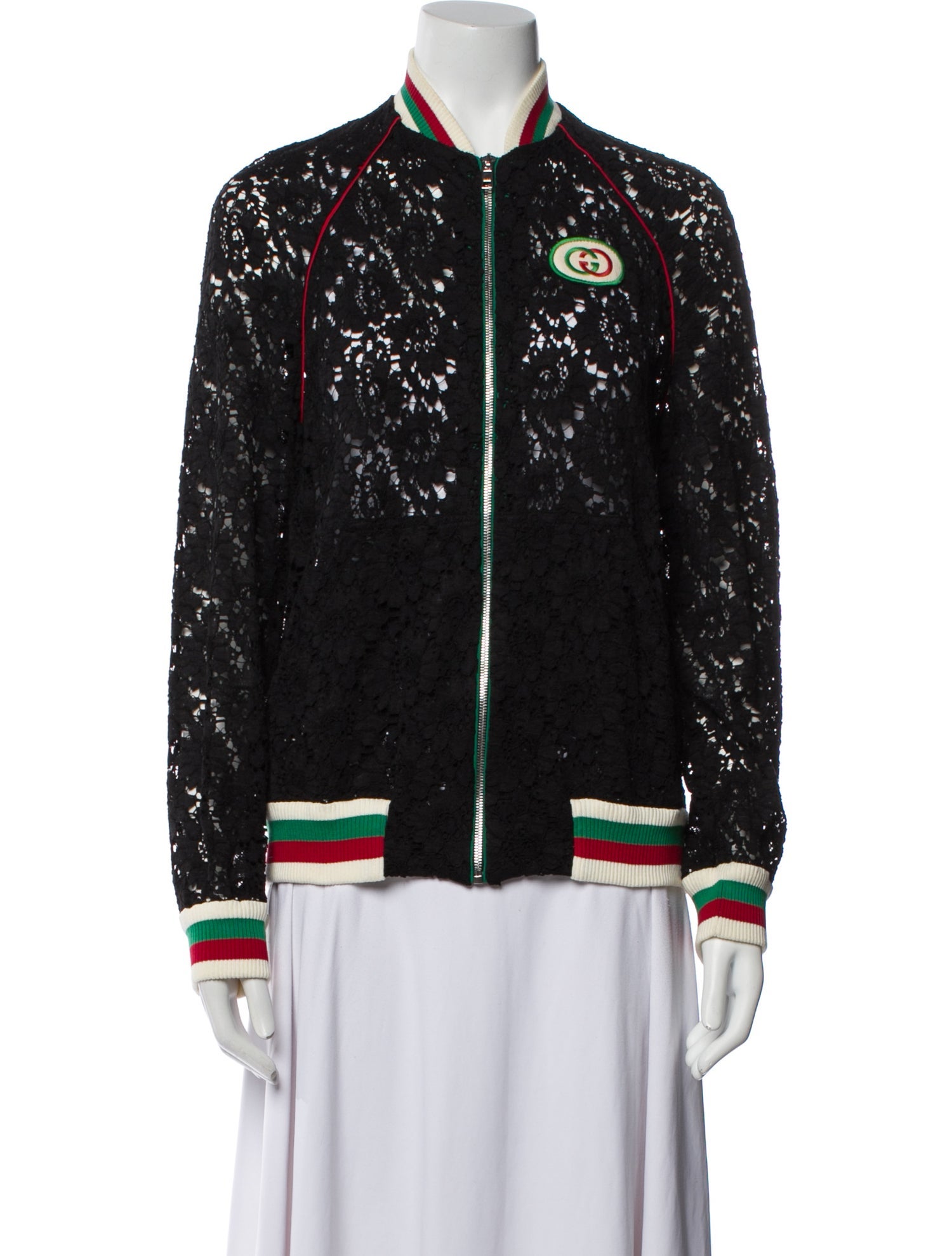 Gucci 2019 Lace Bomber Jacket