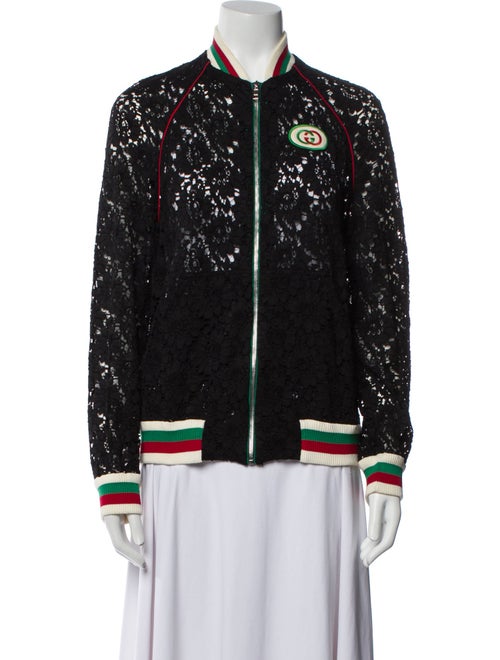 Gucci 2019 Lace Bomber Jacket