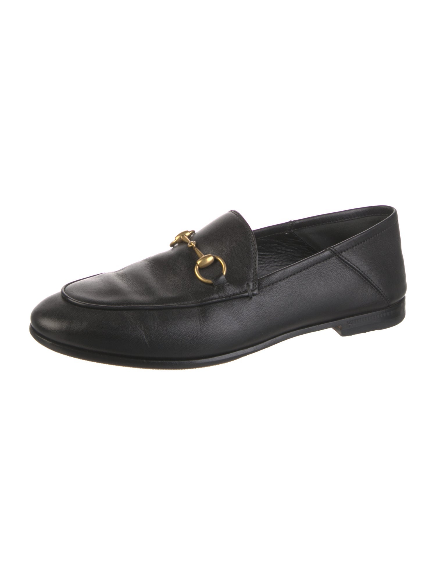 Gucci Horsebit Accent Leather Loafers