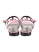 Gucci Horsebit Accent Patent Leather T-Strap Sandals