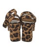 Gucci Ponyhair Animal Print Sandals