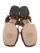 Gucci Ponyhair Animal Print Sandals