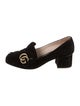 Gucci GG Logo Suede Pumps