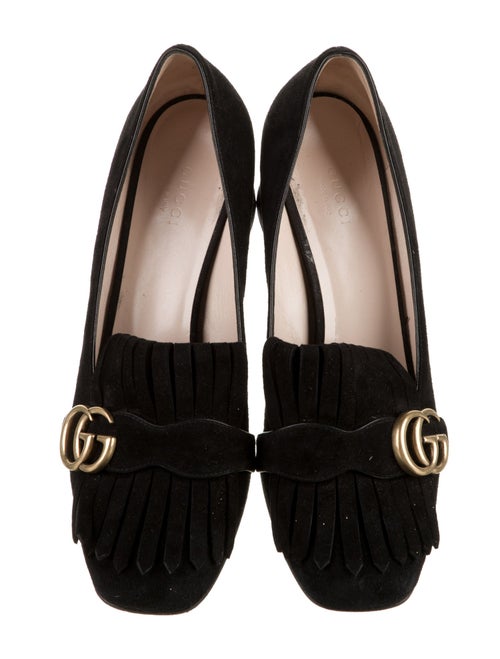 Gucci GG Logo Suede Pumps