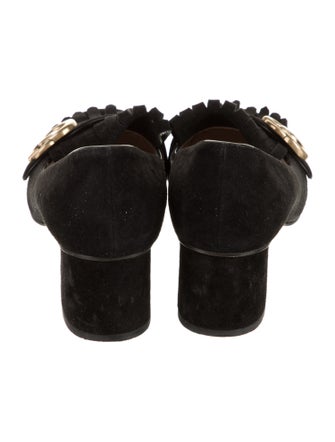 Gucci GG Logo Suede Pumps