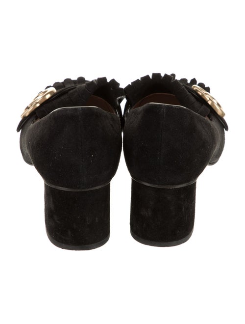 Gucci GG Logo Suede Pumps