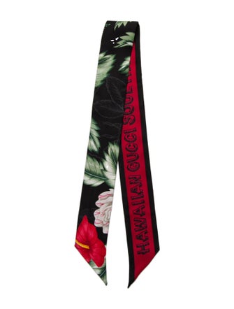 Gucci Silk Blooms Print Scarf