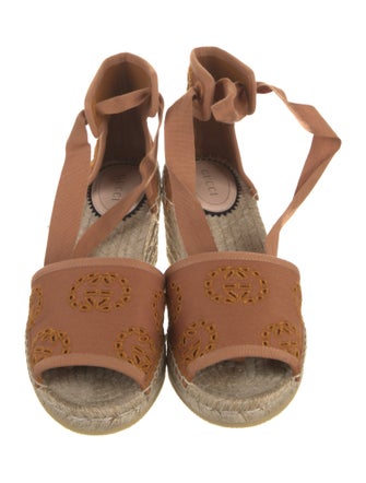Gucci Interlocking G Logo Canvas Espadrilles