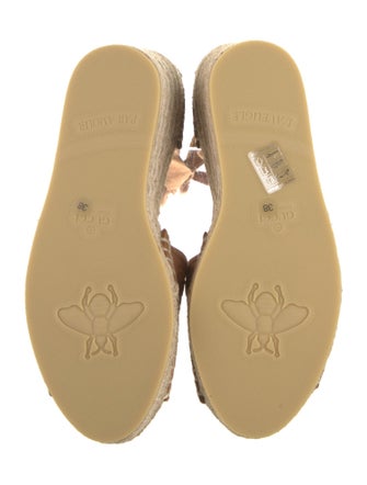 Gucci Interlocking G Logo Canvas Espadrilles