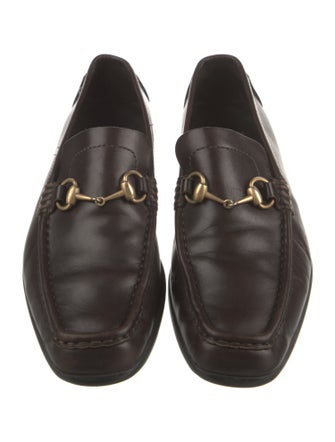 Gucci Horsebit Accent Leather Drivers