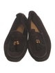 Gucci Bamboo Accent Suede Loafers