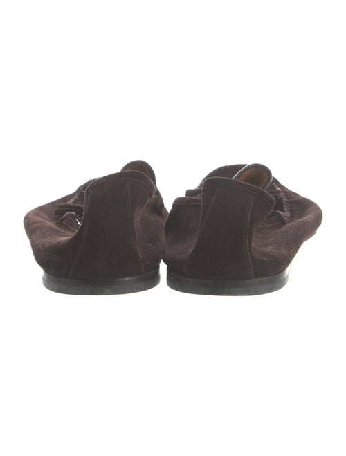 Gucci Bamboo Accent Suede Loafers