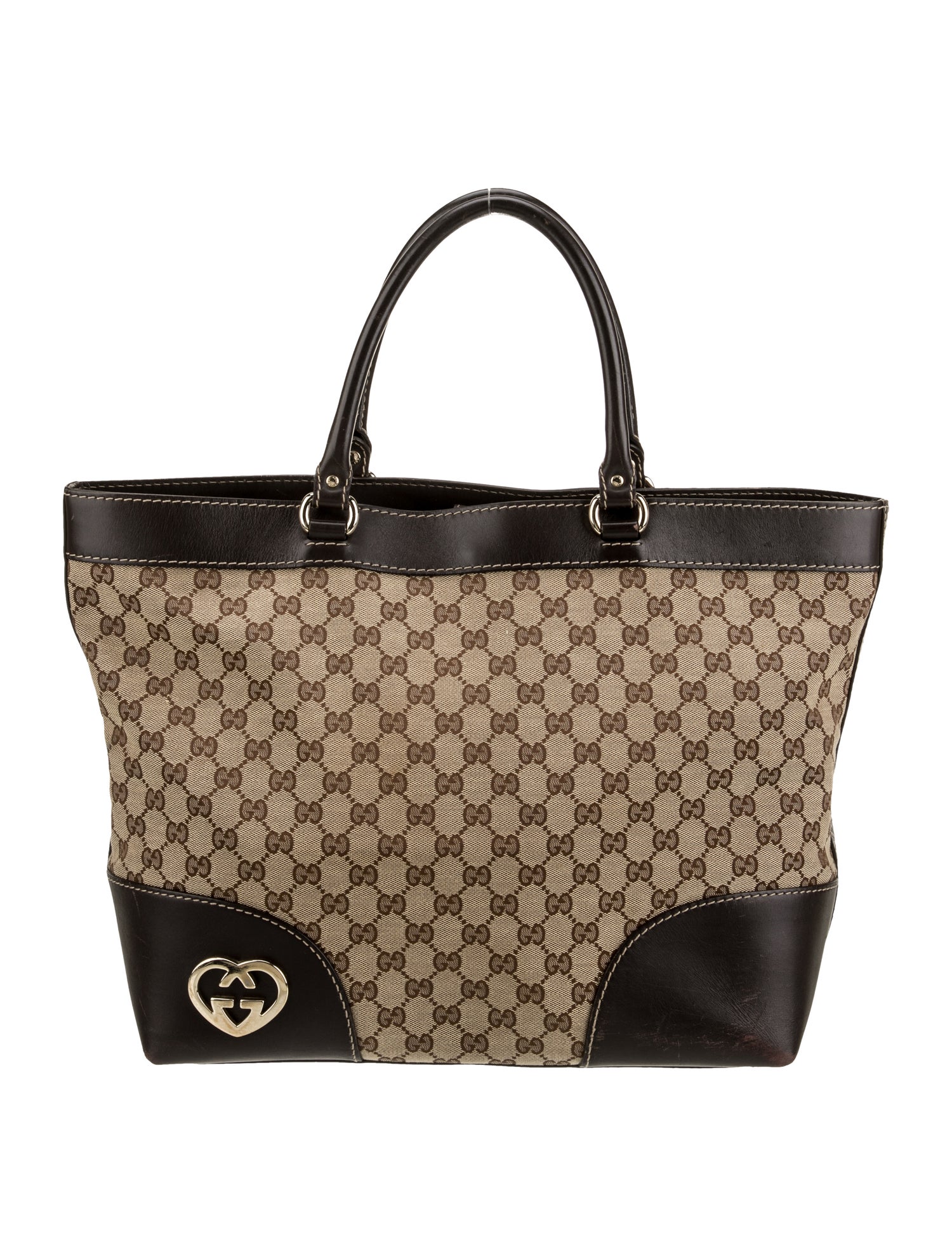 Gucci GG Canvas Lovely Heart Vintage