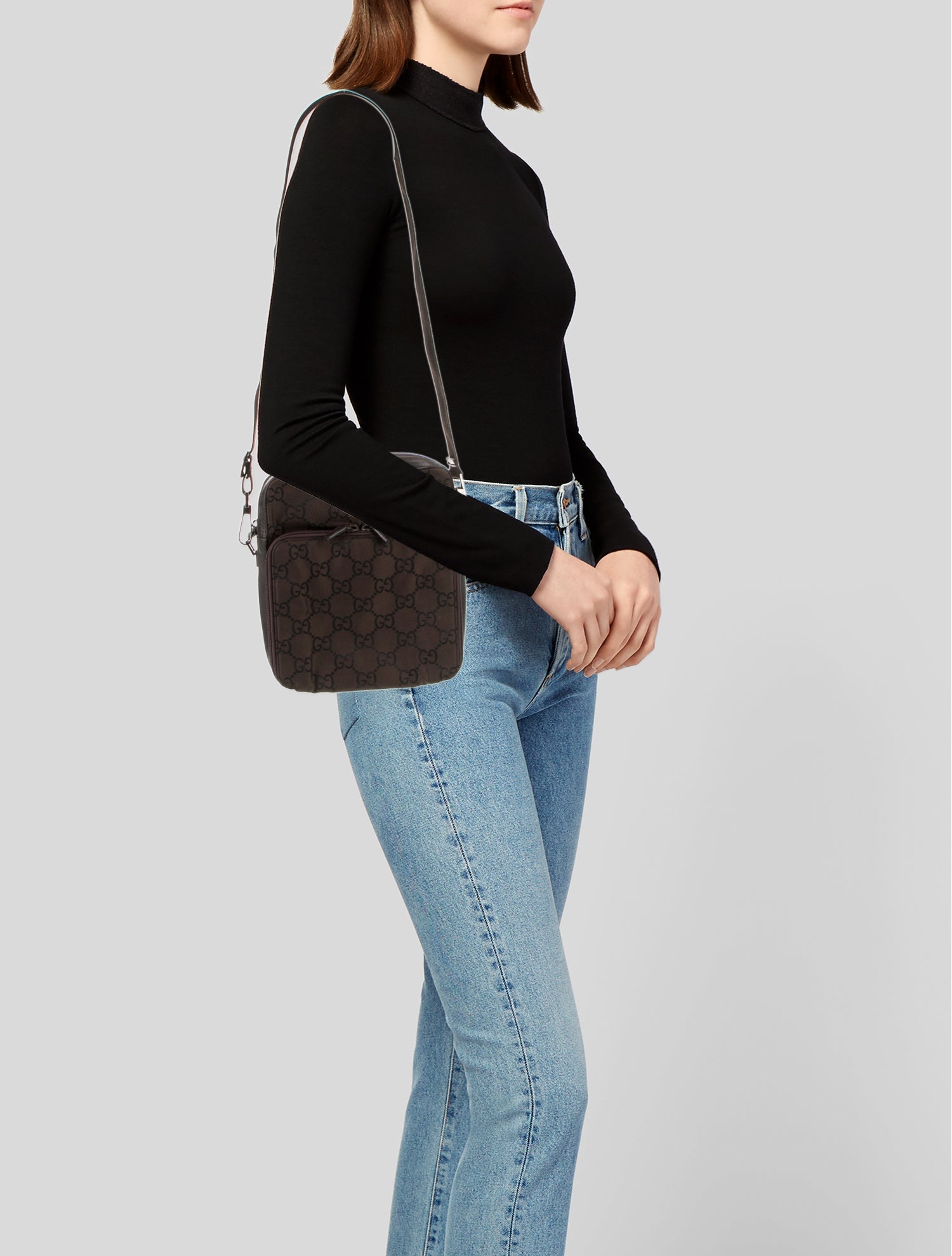 Gucci GG Nylon Shoulder Bag