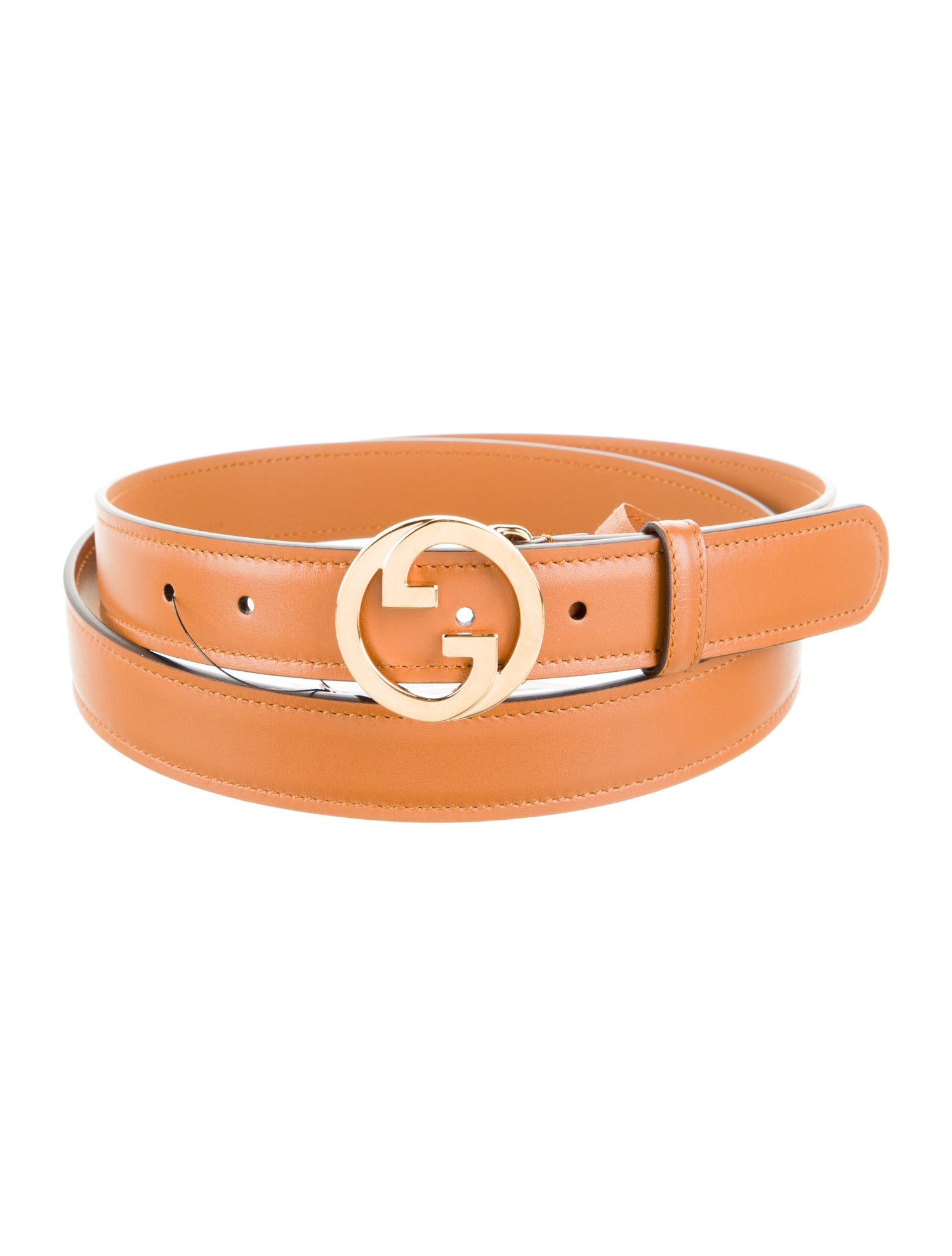 Gucci Interlocking G Logo Leather Belt
