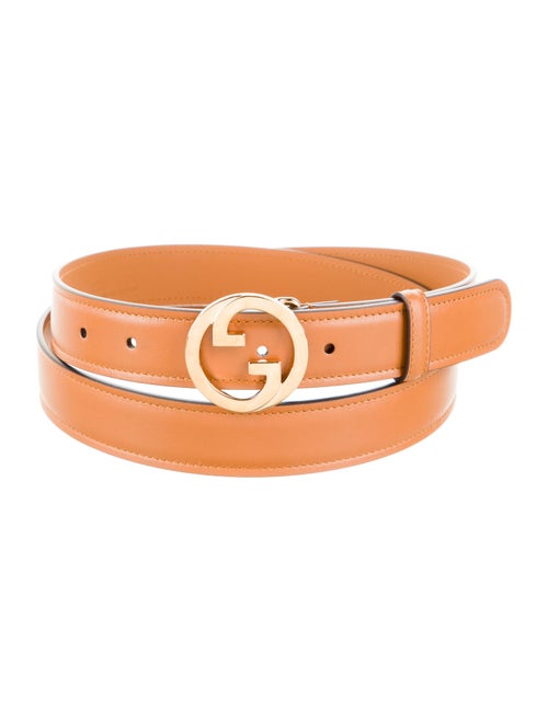 Gucci Interlocking G Logo Leather Belt