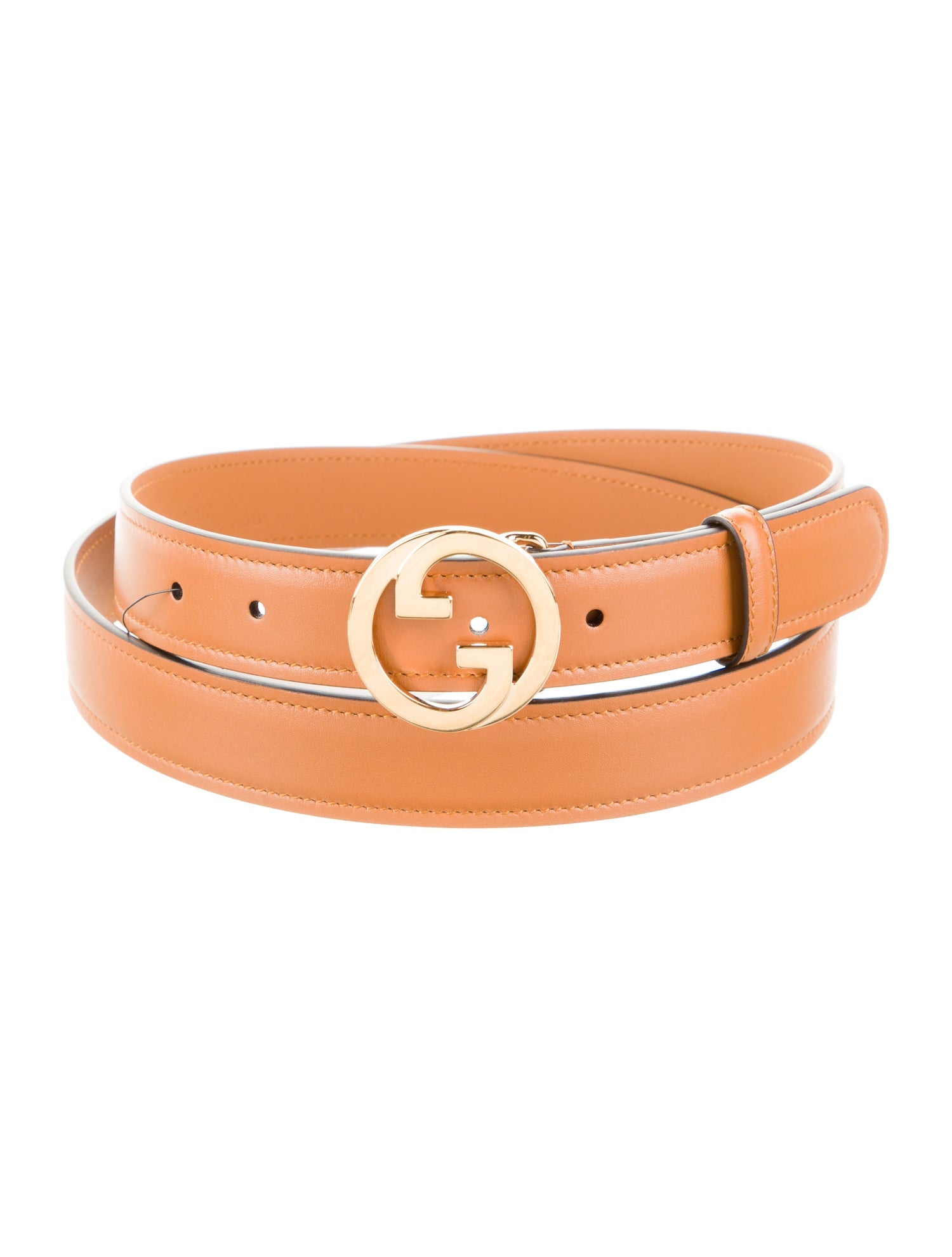Gucci Interlocking G Logo Leather Belt