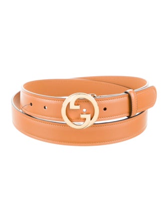 Gucci Interlocking G Logo Leather Belt