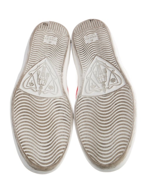 Gucci Web Accent Leather Sneakers