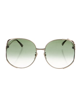 Gucci Web Accent Oversize Sunglasses