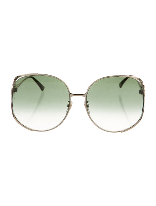 Gucci Web Accent Oversize Sunglasses