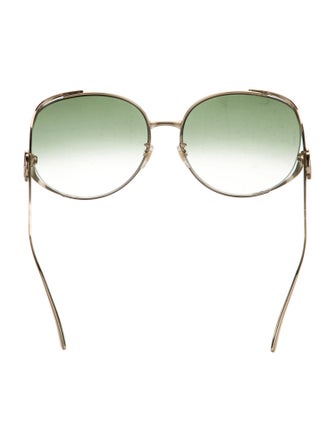 Gucci Web Accent Oversize Sunglasses