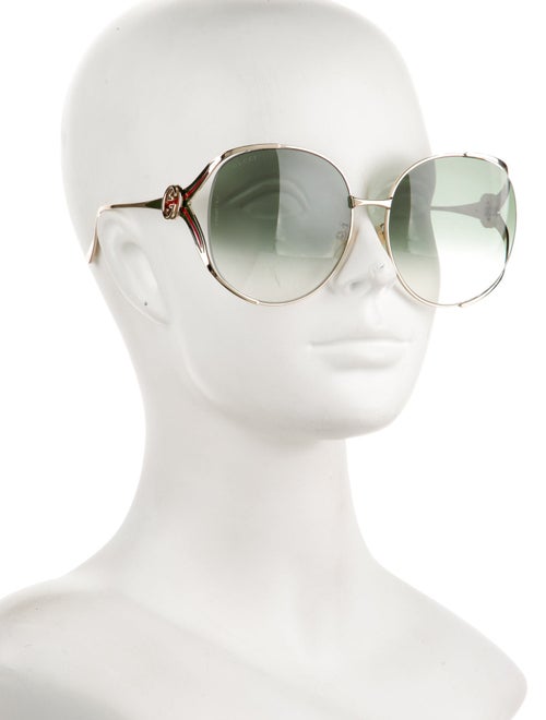 Gucci Web Accent Oversize Sunglasses