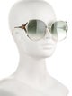 Gucci Web Accent Oversize Sunglasses