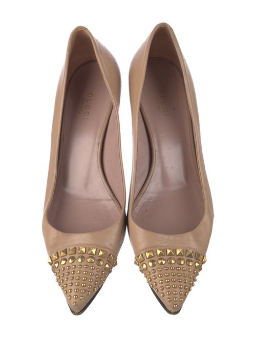 Gucci Leather Studded Accents Pumps