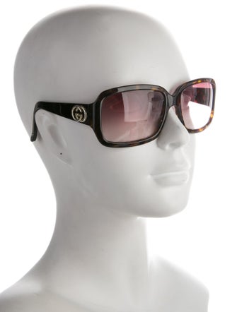 Gucci Interlocking G Logo Square Sunglasses