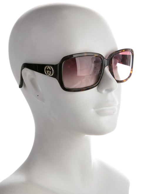 Gucci Interlocking G Logo Square Sunglasses
