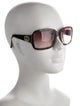 Gucci Interlocking G Logo Square Sunglasses