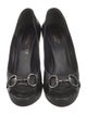 Gucci Horsebit Accent Leather Pumps