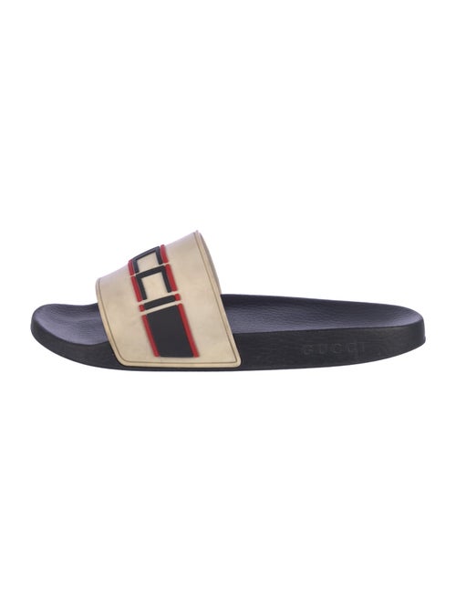 Gucci Sylvie Web Accent Rubber Slides