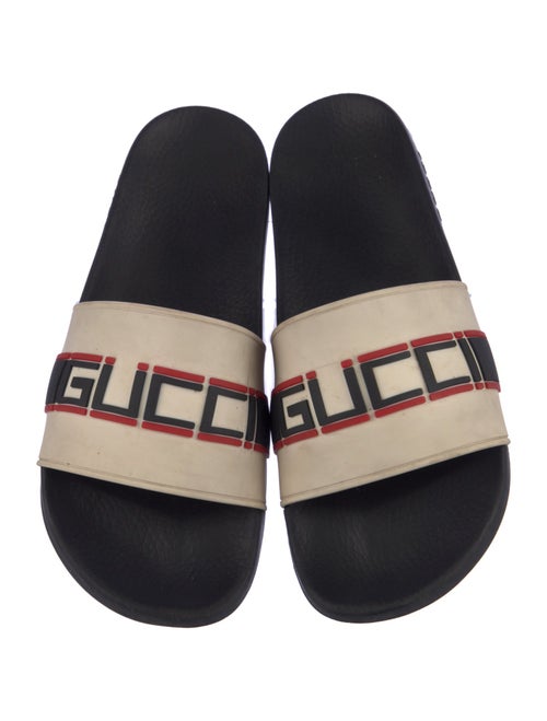 Gucci Sylvie Web Accent Rubber Slides