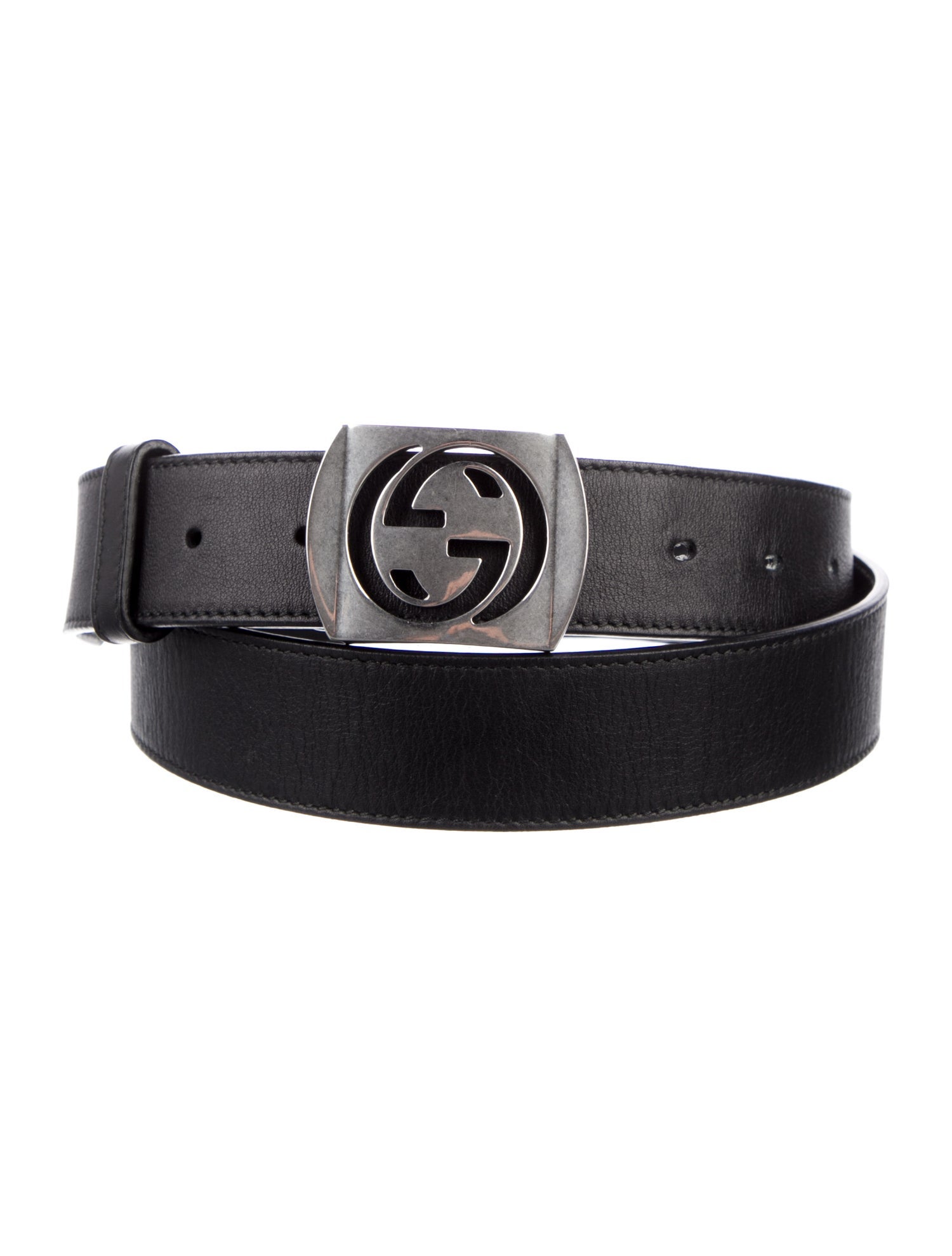 Gucci Interlocking G Logo Leather Belt Kit