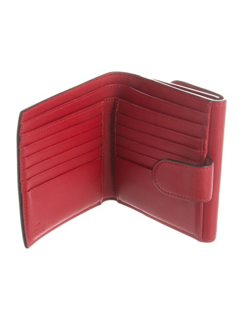 Gucci Faux Pearl Accents Compact Wallet