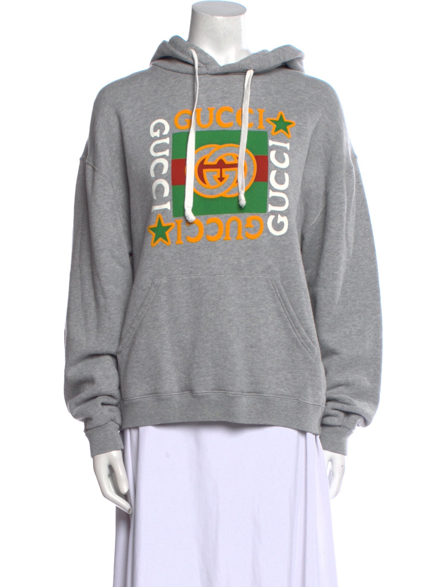 Gucci Web Accent Crew Neck Hoodie