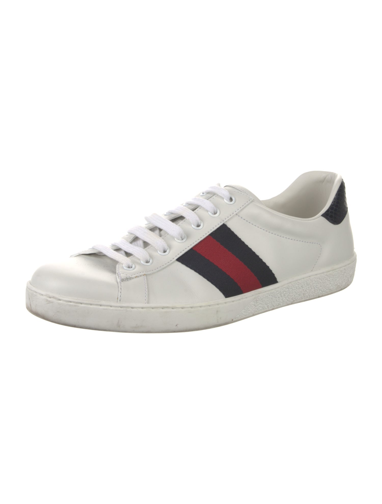 Gucci Sylvie Web Accent Leather Sneakers