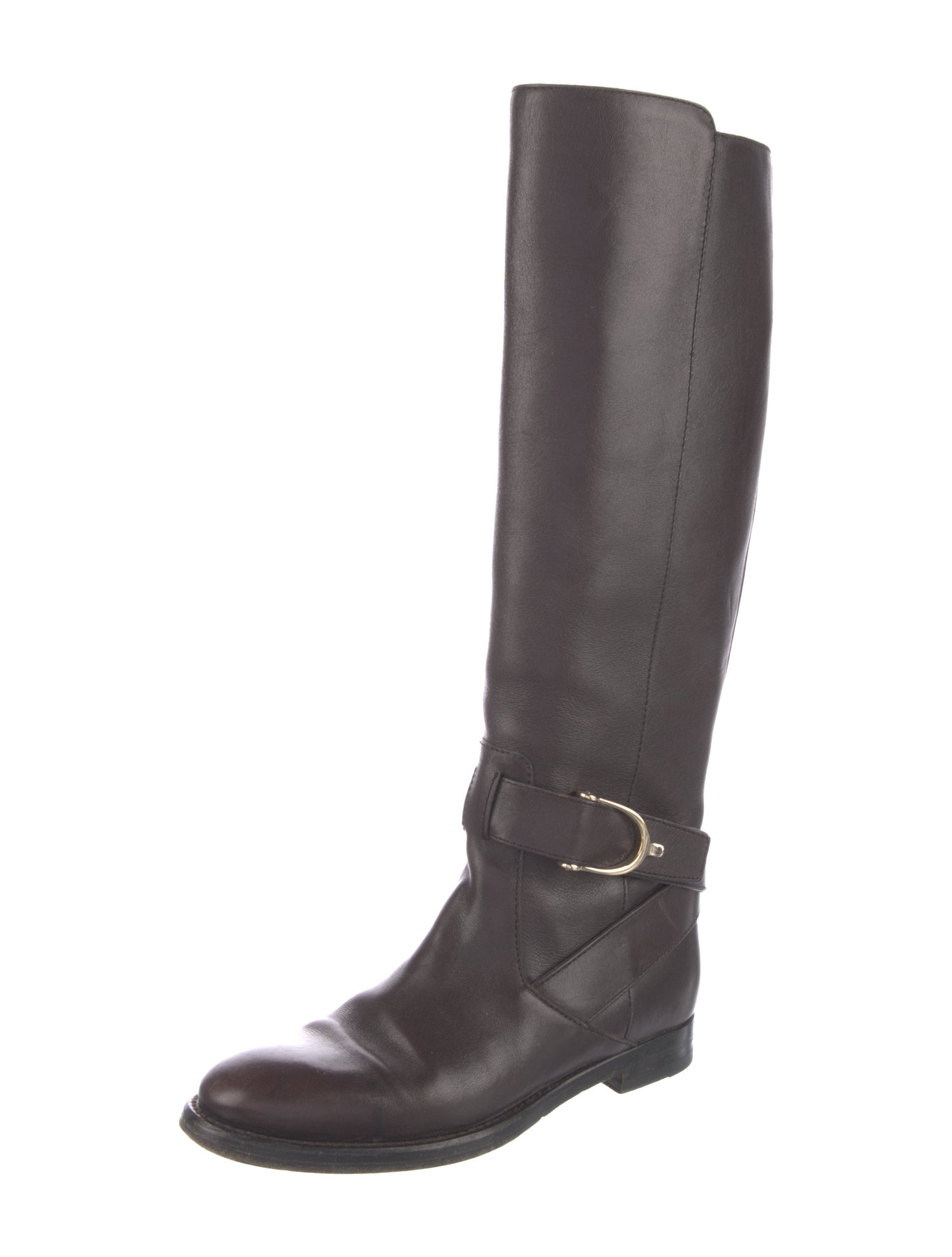 Gucci Leather Riding Boots