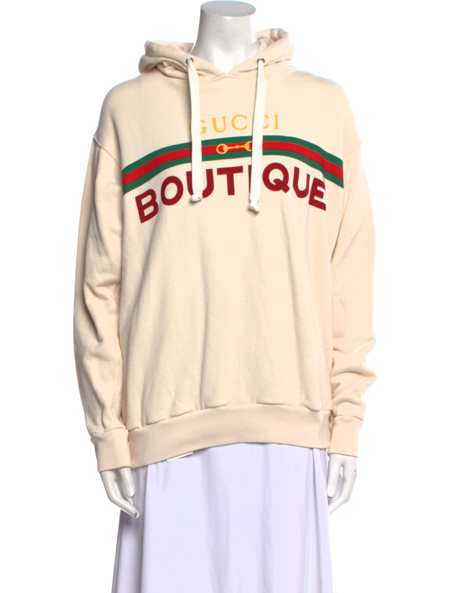 Gucci Web Accent Graphic Print Hoodie