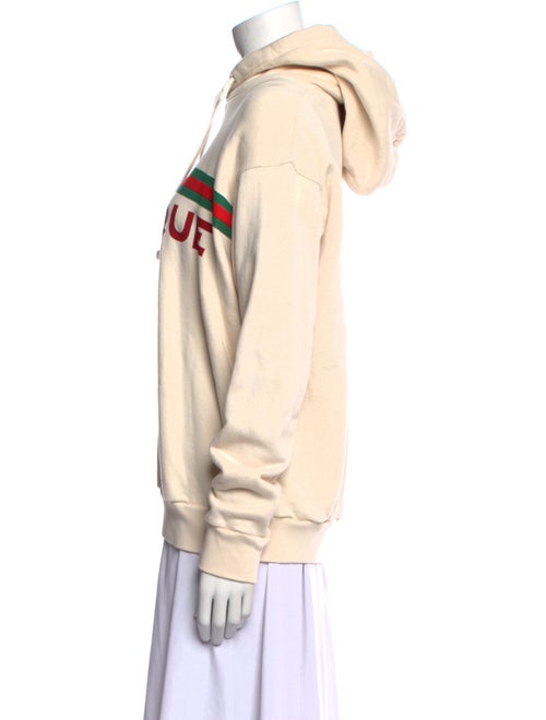 Gucci Web Accent Graphic Print Hoodie