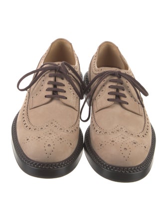 Gucci Suede Lasercut Accents Brogues